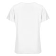 thumbnail image 4 of Pompotops Mode Femmes Été Casual Manches Courtes Pullove Solide Chemisier T-Shirt, 4 of 6