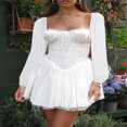 thumbnail image 4 of Party Mini Dress in Casual Style with Long Sleeves for Women, 4 of 6