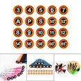 thumbnail image 3 of Maoww Golf Pole Marker Removable Sign Clip Durable for Golfer Gift Giveaways Black Round Orange, 3 of 5