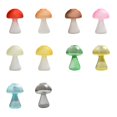 thumbnail image 3 of Frosted Red Mushroom Vase Yellow Brown Stable For Home Living Room Creative Glass Crafts Decor, 3 of 21