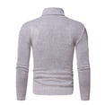 thumbnail image 3 of RKSTN T-Shirts à Manches Longues pour Hommes Col Roulé Hauts Unis Automne Hiver Doux Extensible Blouse de Base Hauts, 3 of 6