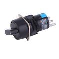 thumbnail image 2 of Switch  Selector Switch Electrical Equipment 5PCS ASY-6 Round  Selector Knob Switch 16mm Mounting Hole AC 250V 3A, 2 of 8