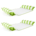 thumbnail image 1 of Aqua Monterey Water Inflatable 4-in-1 Pool Hammock Lounger, Green (2 Pack), 1 of 12