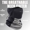thumbnail image 3 of Neck Gaiter Windproof Ski Mask 2 Pack for Men Women Cold Weather Outdoors Light Gray, 3 of 7