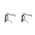 thumbnail image 2 of Langgg Guitar Streamlined Aluminum Guitar String Clip Clamp with Stainless Spring Silicone Handle silver 2Set, 2 of 6