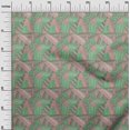 thumbnail image 3 of oneOone Silk Tabby Green Fabric Tribal Sewing Craft Projects Fabric Prints By Yard 42 Inch Wide, 3 of 4