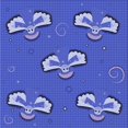 thumbnail image 1 of Ahgly Tapis d'Intérieur Lavable en Machine Carré Transitionnel Bleu Ciel, 7 Pieds Carré, 1 of 7