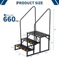 thumbnail image 1 of Yiwa Heavy Duty RV Step Ladder with Handrail, Stable Stairs for Mobile Homes, Pools, Hot Tubs, and Trampolines, 1 of 6