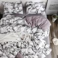 thumbnail image 2 of Ccdes Duvet Cover Set,Marbled Bedding,3Pcs/Set Polyester Marbled Quilt Cover Pillowcase Bedding Set EU-Double Size, 2 of 8