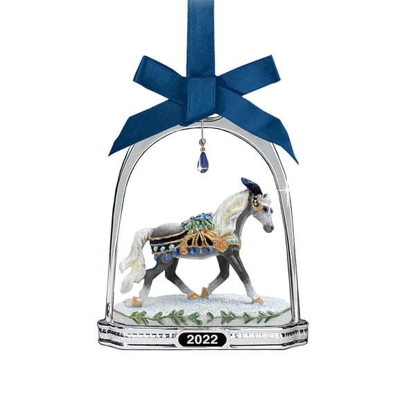 Breyer 2022 Ornement d'Étrier des Fêtes / Snowbird