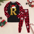 thumbnail image 2 of Huesdet Ensemble pour Garçons et Filles Pantalon Long Manches Longues Col Rond Imprimé 3D (6-7 Ans, Rouge Brique), 2 of 4
