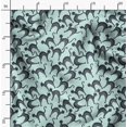 thumbnail image 2 of Soimoi Green Poly Georgette Fabric Cat Animal Fabric Prints By Yard 52 Inch Wide, 2 of 5