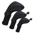thumbnail image 4 of Lot de 3 Pcs Club Hybride de Golf à Long Cou avec Étiquette No Interchangeable Noir, 4 of 8