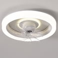 thumbnail image 4 of Ceiling Fans with Lights and Remote Clearance,360 °Moving Modern Ceiling Fans with Lights and Remote,Dimmable Low Profile Ceiling Fan,Flush Mount Bladeless Ceiling Fan for Bedroom Home Restaurant, 4 of 5