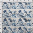 thumbnail image 4 of oneOone Cotton Cambric Medium Blue Fabric Tropical Craft Projects Decor Fabric Printed By The Yard 42 Inch Wide, 4 of 4