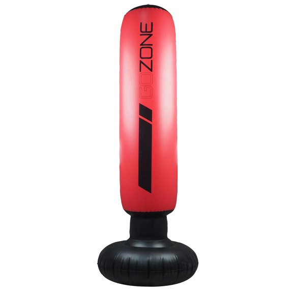 Sac de frappe gonflable GoZone – Rouge/noir