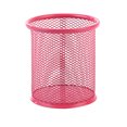 thumbnail image 3 of kurtrusly Mesh Metal Pen Holder Pot Smooth Edge Fashion Table Container Eraser Ruler Caddy Desk Stationery Holders Organizer Office Round/Black, 3 of 8