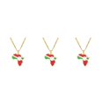 thumbnail image 4 of Maytalsory Collier Léger et Confortable avec Pendentif Africa Map Burundi 3Set, 4 of 6