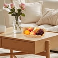 thumbnail image 4 of CaiYueKe Woven Storage Basket Natural Rattan Tabletop Organizer Farmhouse Home Decor Kitchen Countertop Fruit Snack Holder Breathable Handwoven Tray, 4 of 7