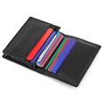 thumbnail image 4 of Men’s Bifold Front Pocket Wallet Genuine Leather RFID Blocking Card Billfold, Black, 4 of 8