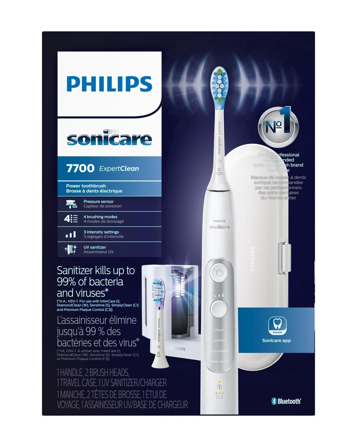 Philips Sonicare ExpertClean 7700 Rechargeable Electric Toothbrush