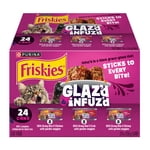 Friskies Glaz'd & Infuz'd Variety Pack, Wet Cat Food, 156 g x 24