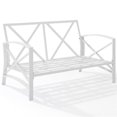 thumbnail image 4 of Crosley Kaplan Patio Loveseat in Gray and White, 4 of 13