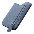 thumbnail image 2 of Aursykel Universal Leather Mobile Phone Card Case with Multiple Card Slots and Zipper Buckle Multi Angle Stand Car Magnetic Suction Personalized Sticker Cover for Most Phones, 2 of 3