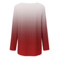 thumbnail image 5 of Wiyuqeen T-Shirts à Manches Raglan Longues pour Femmes Chic Décontracté Col Rond Chandail Doux Tendance Couleur Dégradée Chandails à Manches Longues Automne Amples Fluides Longues Tuniques, 5 of 5