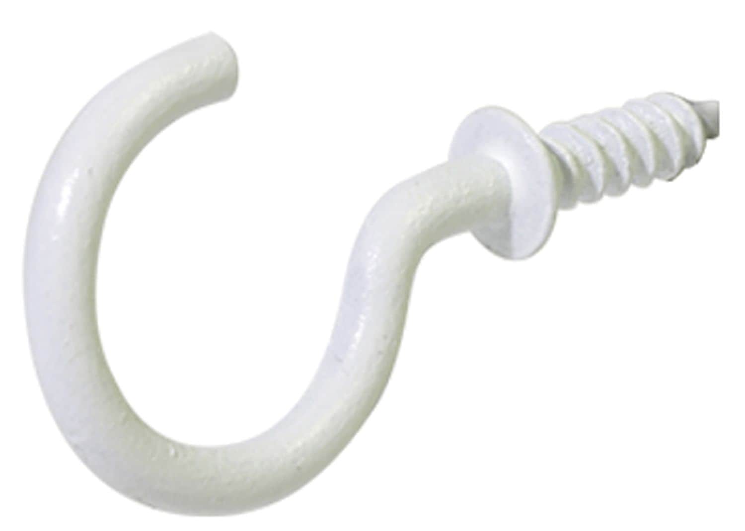 Crochets pour tasses en vinyle blanc Hillman, lot de 40