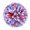 C, variant on Hearth & Gear 2PCS Cheerleaders Handheld Color Flower Sports Activities Performance Cheering Supplies Round High Density Color Strip Lightweight Double Finger Ring Buckle Design Off Party Decorations