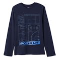 thumbnail image 1 of T-shirt à manches longues avec imprimé graphique George pour garçons, 1 of 2