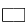 thumbnail image 1 of Mistaha 60 inch Projection Screen Portable Foldable Projection Screen 16:9 Polyester Projector Screen for Home, 1 of 8
