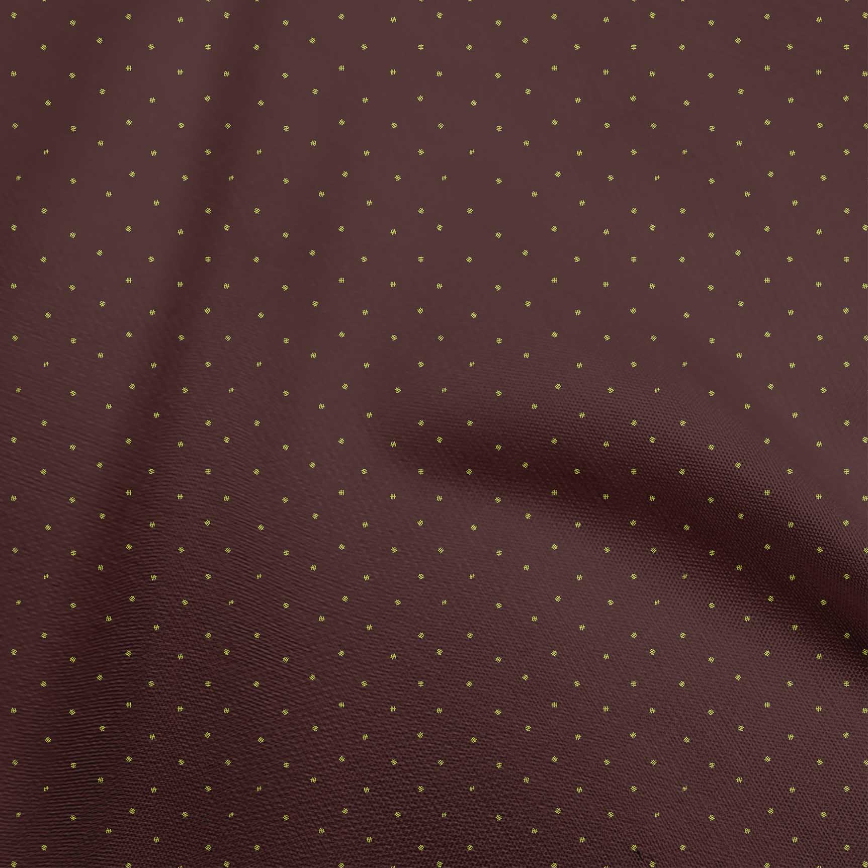 oneOone Cotton Flex Brown Fabric Abstract Dress Material Fabric Print Fabric By The Yard 40 Inch Wide