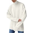 thumbnail image 2 of Dvkptbk Chandails pour Femmes Mode Féminine Tenue Décontractée Manches Longues Col Rond Chandail Vêtements en Liquidation, 2 of 7