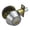 Silver, variant on Door Lock with Keys Double Cylinder Interior Exterior Outside Round
