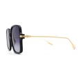 thumbnail image 5 of Womens Luxury Thin Metal Arm Mod Rectangle Butterfly Sunglasses Black Smoke, 5 of 5
