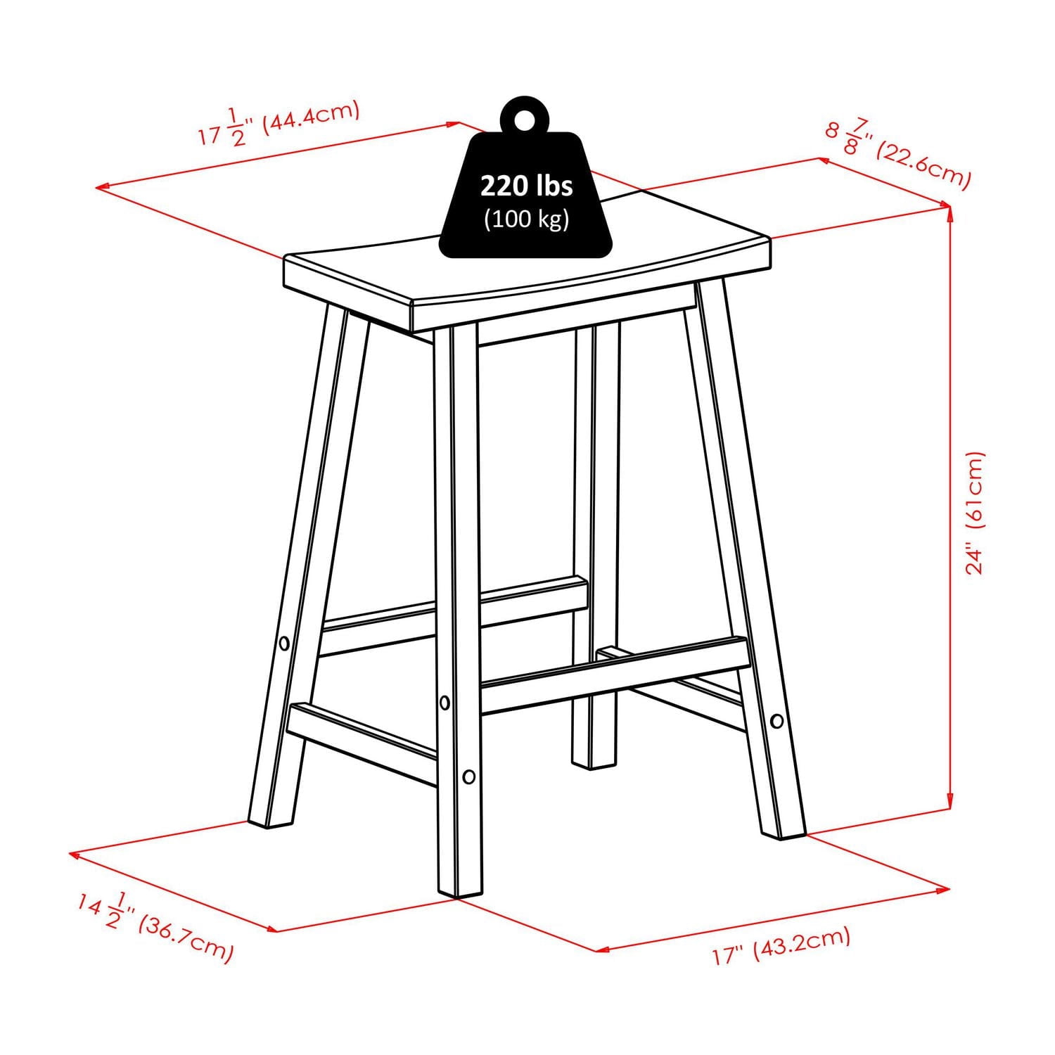 Winsome- Lynnwood 3PC drop leaf high table & saddle stools