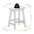 thumbnail image 3 of Winsome- Lynnwood 3PC table haute à rabat & tabourets de selle, 3 of 9