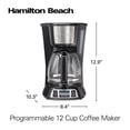 thumbnail image 5 of Hamilton Beach Programmable 12 Cup Coffee Maker, Stainless Steel Accents, 49630, 5 of 5