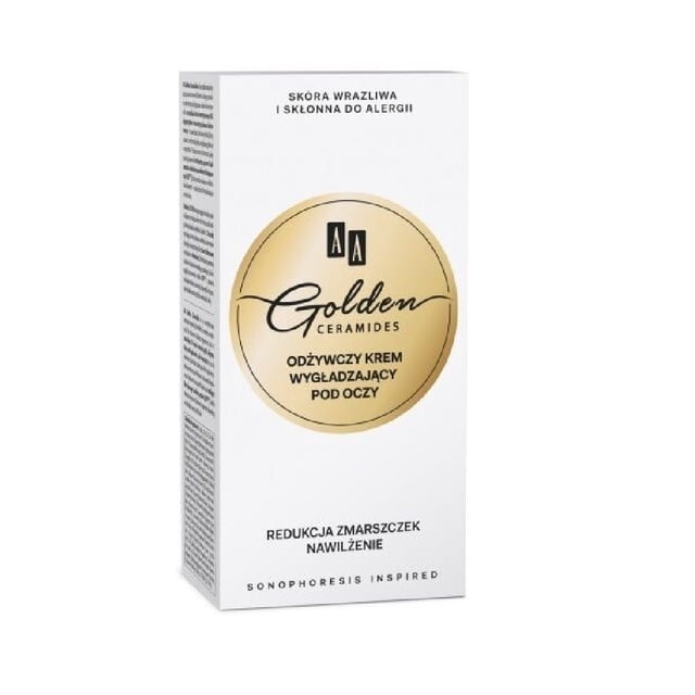 AA Golden Ceramides Conditioning and Smoothening Eye Contour Cream, Wrinkle Reduction Hydration, 30ml