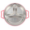 thumbnail image 2 of EeaseCA 1Pc Stainless Steel Kids Dinner Plate Food Plate Household Food Storage Plate, 2 of 7