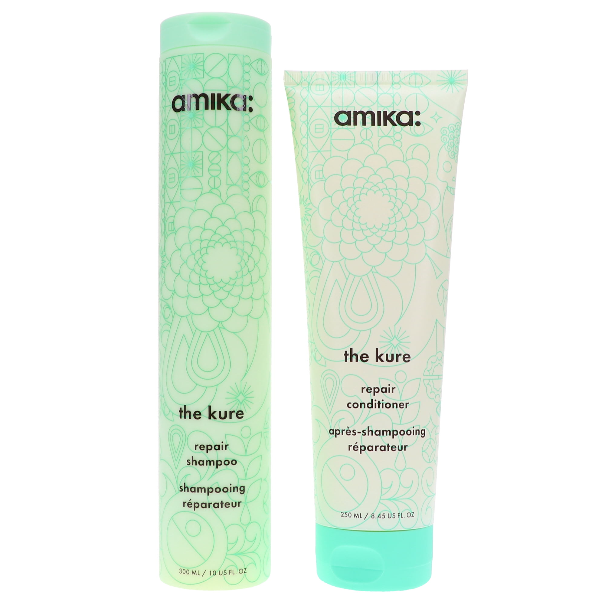 Amika The Kure Repair Shampoo 10.1 oz & Conditioner 8.5 oz Combo Pack
