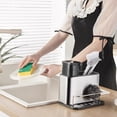 thumbnail image 1 of TopLLC Closet Organizers and Storage, Organization and Storage, Storage Bins Kitchen Household Stainless Steel 3 In 1 Cleaning Shelf Multifunctional Draining Storage Box Stainless Steel Storage, 1 of 6
