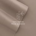 thumbnail image 4 of ienjoy Home Bamboo 4 Piece Sheet Set, King, Taupe, 4 of 4