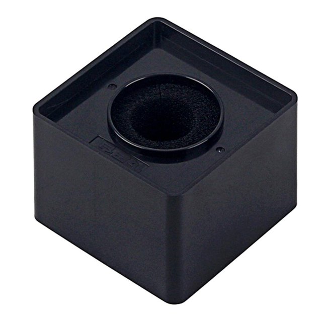 Milaget Portable Square Cube Shaped Interview Mic Microphone Flag Station Black 41mm