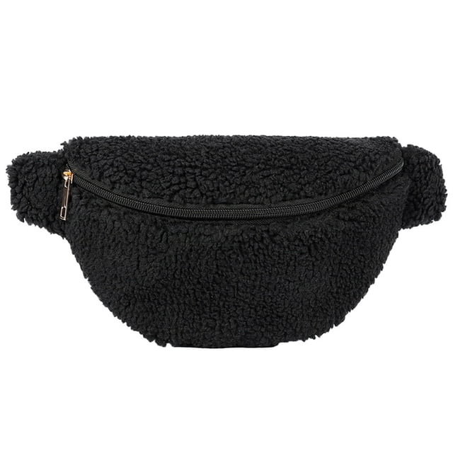 Sac Banane Unisexe Souple Pliable Léger Filles Garçons Sac Polyvalent (Blanc)