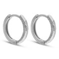 thumbnail image 1 of QUINTESSENTIAL STERLING SILVER 15MM HAMMERED HUGGY, 1 of 1