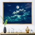 thumbnail image 3 of Designart Full Moon In Cloudy Night Sky II FLOAT FRAME WALL ART, 3 of 4