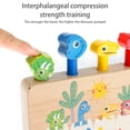 thumbnail image 4 of Dinosaur Pop Up Toy with 4pcs Dinosaur Rods Dinosaur Montessori Game Sensory Development Early Educational Bouncing Dinosaur Wood Toy for Kids Ages 1+, 4 of 8